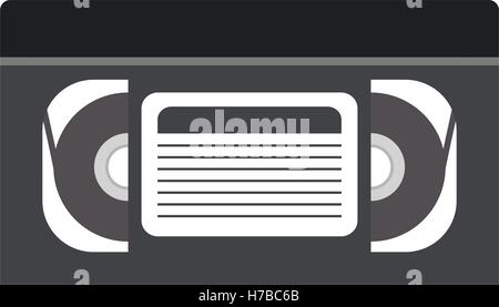 vhs tape icon over white background. vector illustration Stock Vector ...