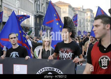 Milan, Italy, Demonstration Of Neo-fascist Group Casa Pound Against The ...