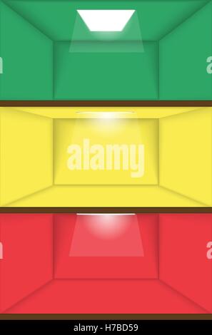Small house in cut. Stock Vector
