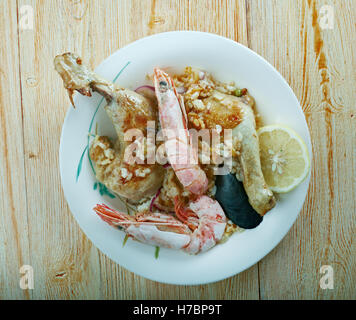 Tex-Mex Jambalaya  variety of Regional and Southern cooking Stock Photo