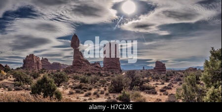 Capitol Reef National monument panorama, Utah USA Stock Photo