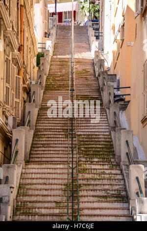 Steep Stairs, Monaco Stock Photo