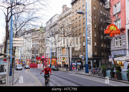 View of Karntner Strasse, Vienna, Austria Stock Photo