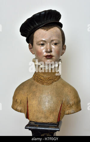 Pilon French Germain Pilon, French Renaissance sculptor, c. 1525- 1590. In cap, coat ...