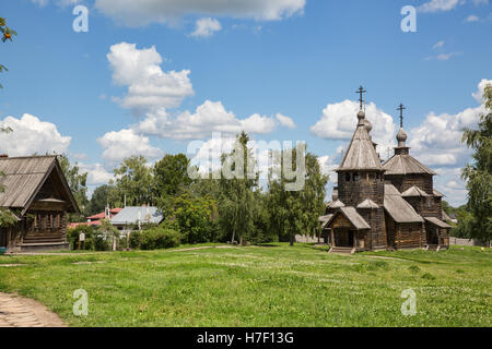 Museum of wooden architecture. Suzdal. Russia Stock Photo