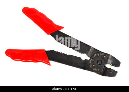 wire cutters on a white background Stock Photo