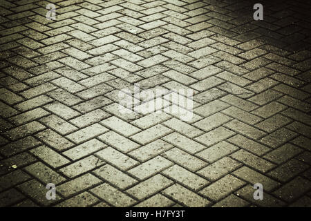 background city toned cobbles Stock Photo