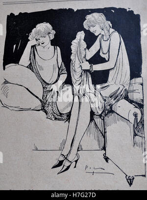 old magazine, 20s of the twentieth century, called Muchas Gracias, covers around the years1926, use editorial only Stock Photo