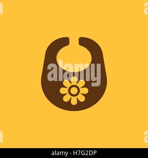 Bib icon. design. Breastplate and apron, Bib symbol. web. graphic. AI. app. logo. object. flat. image. sign. eps. art. picture - Stock Vector