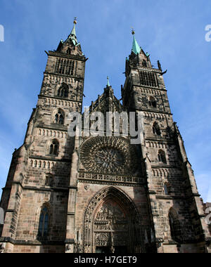 Gothic church in Germany - Lorenz church Stock Photo