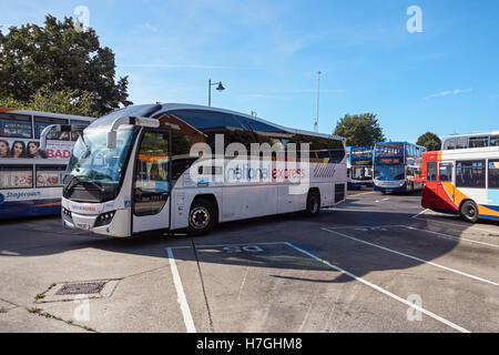 National Express coach at Canterbury Bus Station, Kent England United Kingdom UK Stock Photo