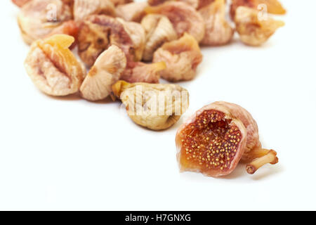 Dried figs isolated on white background Stock Photo