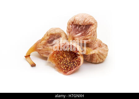 Dried figs isolated on white background Stock Photo