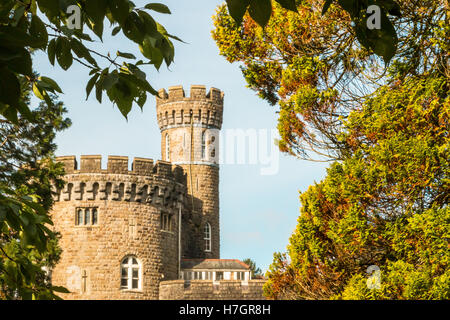 Cyfarthfa Castle in autumn,  Merthyr Tydfil, South Wales Stock Photo