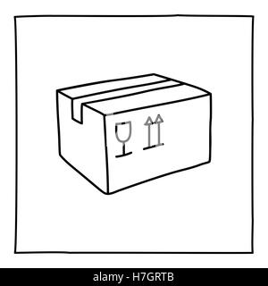 moving boxes clipart black and white