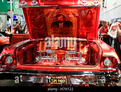 The SEMA show celebrates its 50th anniversary in Las Vegas as the show attracted more than 100,000 industry leaders from more than 100 countries for unlimited profit opportunities in the automotive, truck and SUV, powersports, and RV markets. 3rd Nov, 2016. The show runs from Nov 1-4 at the Las Vegas convention center. Photo by Gene BlevinsLA Daily NewsZumaPress © Gene Blevins/ZUMA Wire/Alamy Live News Stock Photo