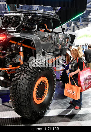 The SEMA show celebrates its 50th anniversary in Las Vegas as the show attracted more than 100,000 industry leaders from more than 100 countries for unlimited profit opportunities in the automotive, truck and SUV, powersports, and RV markets. 3rd Nov, 2016. The show runs from Nov 1-4 at the Las Vegas convention center. Photo by Gene BlevinsLA Daily NewsZumaPress © Gene Blevins/ZUMA Wire/Alamy Live News Stock Photo