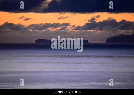 Sunrise skies of deserters islands (ilhas desertas) off Madeira Stock Photo