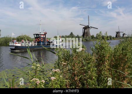 Tourist attraction 'Kinderdijk' near Rotterdam, Holland Stock Photo