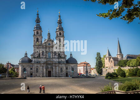 Fulda Cathedral, Dom zu Fulda, Pauluspromenade, 36037 Fulda, Germany, Europe Stock Photo