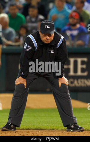 St. Louis, United States. 04th Aug, 2021. Major League Umpires (L to R)  Todd Tichenor, Dan Merzel, John Tumpane and Marvin Hudson pose for a  photograph before the start of the Atlanta