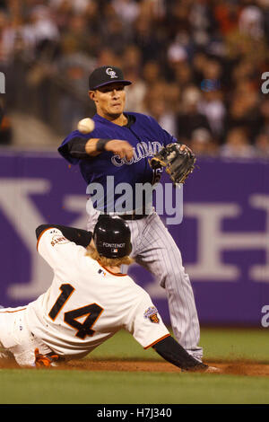 San Francisco Giants Mike Fontenot And Pablo Sandoval Finish Their 