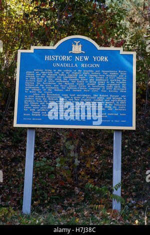 HISTORIC NEW YORK UNADILLA REGION  Indians living in the valleys of the Unadilla and Susquehanna Rivers played an important Stock Photo