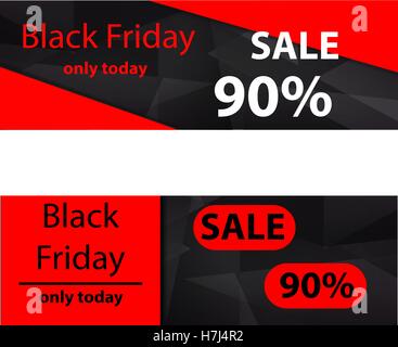 Black Friday sale inscription design template. Black Friday banner. Vector illustration Stock Vector