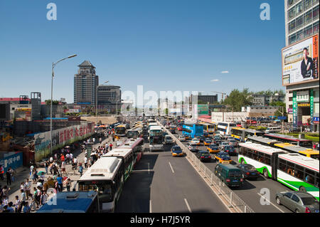 Traffic in Beijing, China, Asia Stock Photo