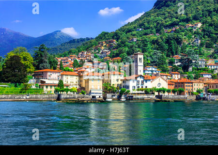 Beautiful Lago di Como - north of Italy , Torno Stock Photo