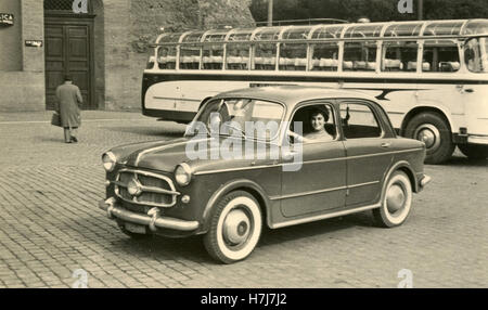 FIAT 1100 sedan car, Italy Stock Photo