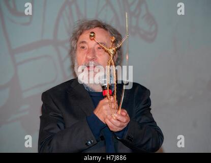 Rome, Italy. 04th Nov, 2016. Career Award 2016 to Italian director and writer Gianni Amelio at the opening ceremony of the MedFilm Festival in Rome, dedicated to the Mediterranean and Middle East theaters scheduled November 4 to 12. © Patrizia Cortellessa/Pacific Press/Alamy Live News Stock Photo