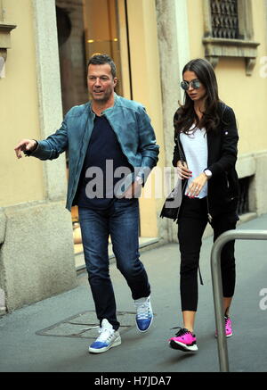 Lothar Matthaus And His Wife Anastasia Klimko Seen Shopping And Having ...