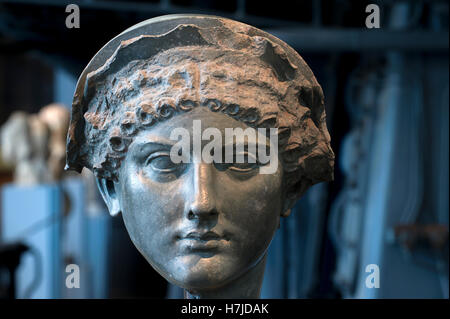 Portrait of Empress Agrippina the Younger. Centrale Montemartini Museum. Rome, Italy Stock Photo