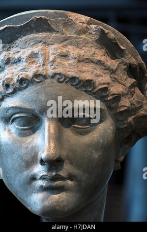 Portrait of Empress Agrippina the Younger. Centrale Montemartini Museum. Rome, Italy Stock Photo