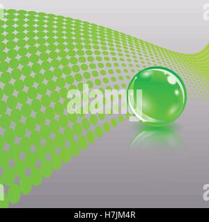 Concept with ball. Abstract business design. Vector eps10 illustration Stock Vector