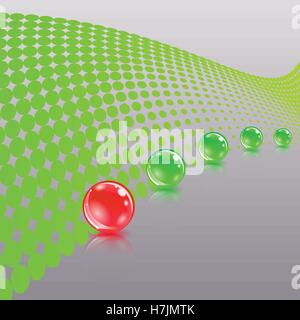 Concept with ball. Abstract concept. Vector eps10 illustration Stock Vector