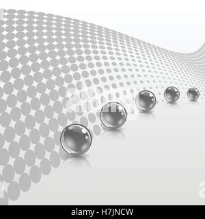 Concept with ball. Abstract concept. Vector eps10 illustration Stock Vector