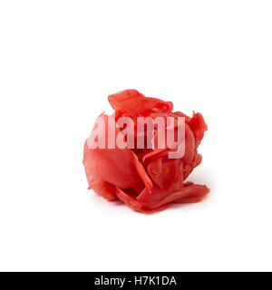 Pickled ginger isolated on white background Stock Photo
