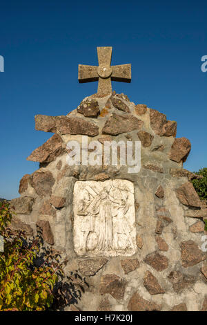 Calvary of Saint Joseph in Beaujolais, Beaujolais, Rhône department, Auvergne Rhone Alpes. France, Europe Stock Photo