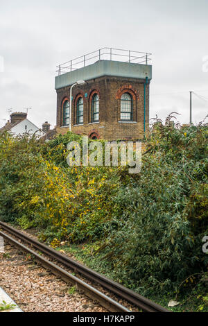 Old Railway Water Tower  Favershame Station Kent England Stock Photo