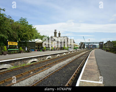 Embsay Station, part of Embassy and Bolton Abbey Steam Railway North Yorkshire UK Stock Photo