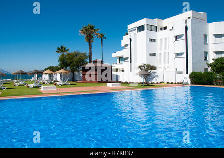 Private Beach Club, Sotogrande, San Roque, Cadiz, Spain Stock Photo