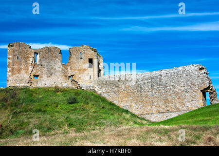 Duffus Castle, Moray, Scotland, United Kingdom Stock Photo