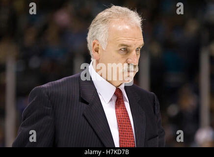 Chicago Blackhawks' Joel Quenneville In Action During An NHL Hockey ...