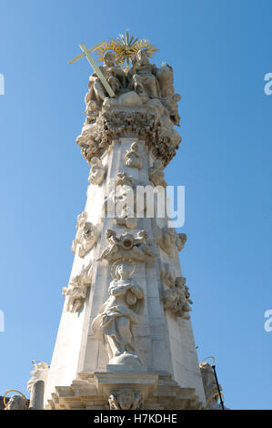 Holy Trinity Column on Trinity Square, Budapest, Hungary, Europe Stock Photo