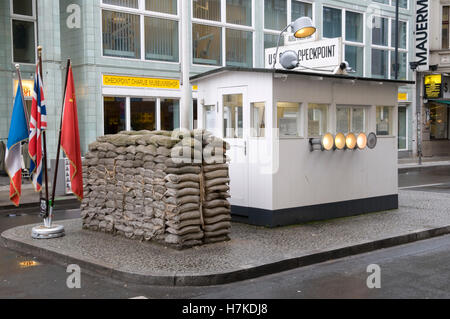 Wall Museum, House at Checkpoint Charlie, Berlin Stock Photo
