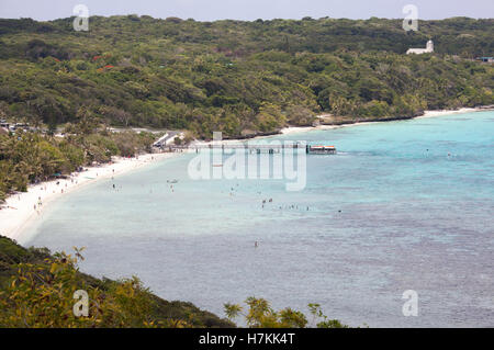 The view of Easo village beach on Lifou island (New Caledonia). Stock Photo