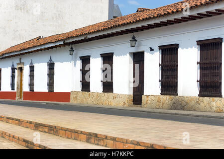 Colonial architecture at the academy of history in Cali, Colombia Stock Photo