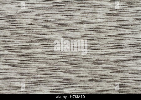 White with black melange cotton with polyester fabric texture. Macro. Stock Photo